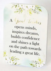 Great Teacher Gratitude Plaque